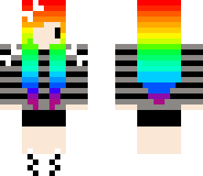 rainbow haired girl