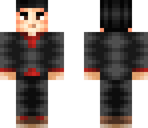 me in red and black suit 2
