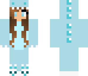 blue dino girl bunny