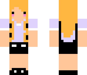 cute girl lilac and strawberry blonde