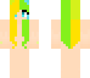 half green half yellow hair base