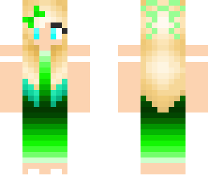 girl with green dress