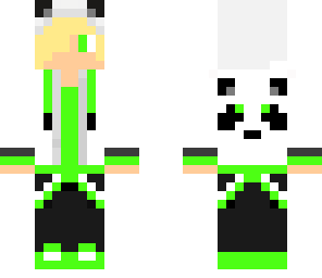 cyan panda boy