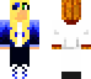 blue blond chick