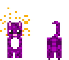 purple kitty cat