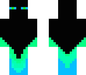blue and green enderman