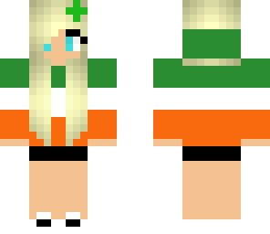 cute irish girl with clover