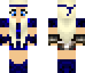 blue warrior girl