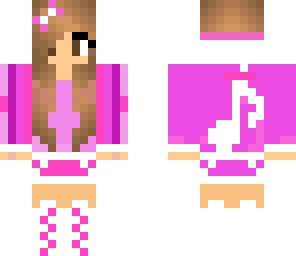 cute pink music girl