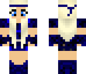 blue warrior girl