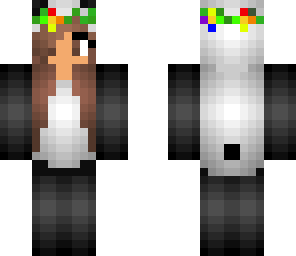 rainbow flower crown panda v2
