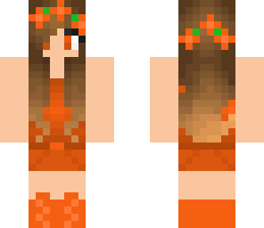 orange flower girl