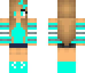cyan summer girl