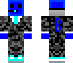 blue cyan bedrock slime