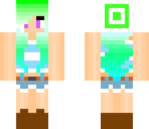 rainbow cute girl