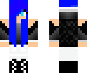 blue haired girl