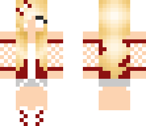 red and white herobrine girl