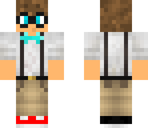 nerd with red shoes