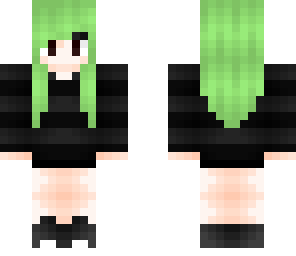 green hair