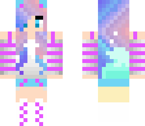 rainbow cat girl