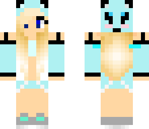 blue panda girl
