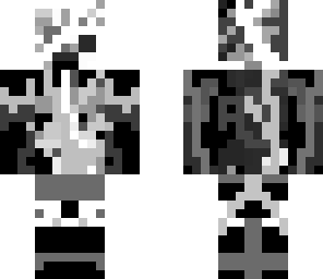 black and white