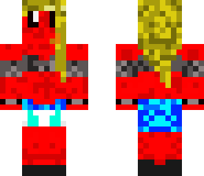 blond demon girl