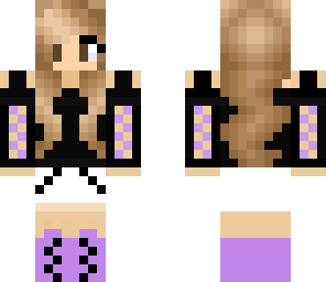 black and purple gamer girl