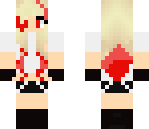 red rebellious teen girl