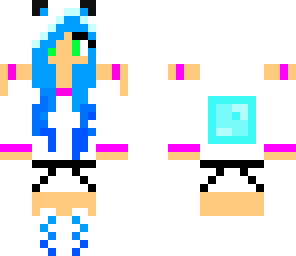 blue panda girl 2