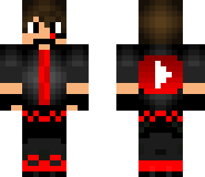 red and black youtuber