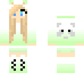 cute blonde panda girl