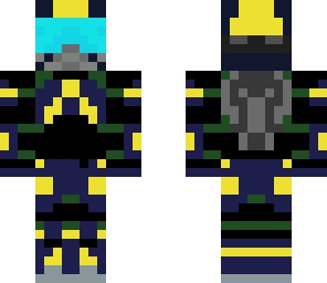 dark blue and yellow odst armor