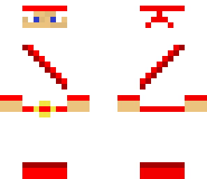 white ninja red