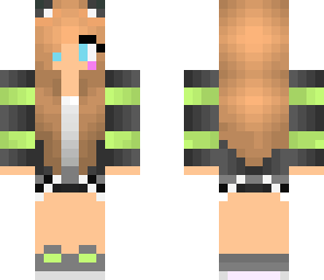 green blonde girl