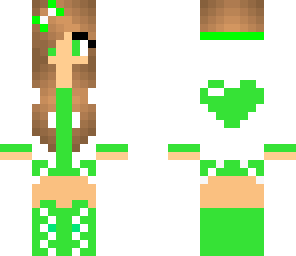 green heart girl