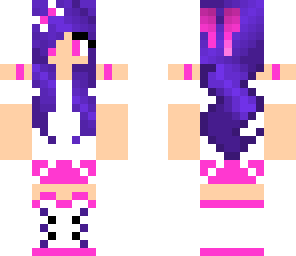 purple and pink
