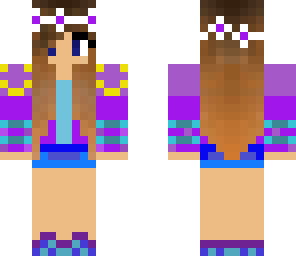 purple flower girl