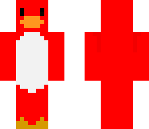red lazy penguin
