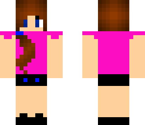 pink and blue girl