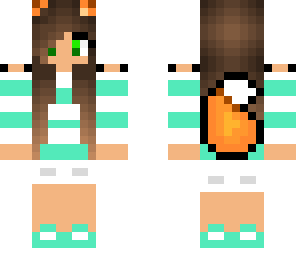 me in real life with amber fox ears and tail on