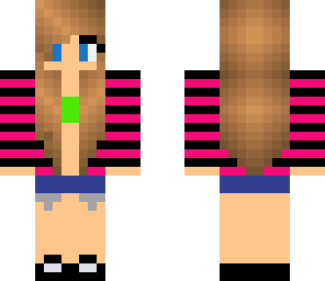 cute hot pink girl made from scratch