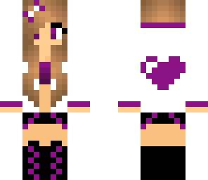 cute headphones girl purple style