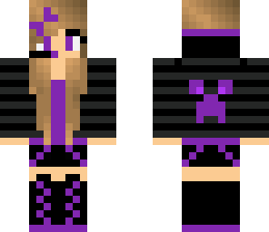 lilac purple creeper girl
