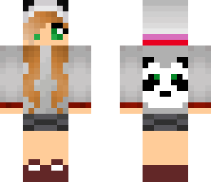 gray panda girl
