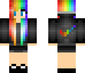 rainbow nike girl