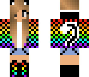 black and rainbow headphones
