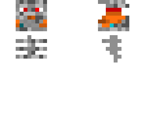 skeleton on fire