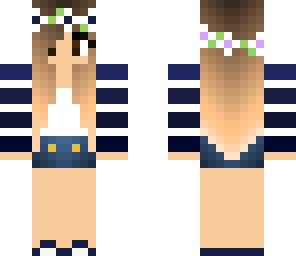 navy flower girl