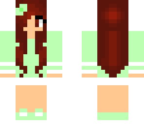 mint green sweater girl